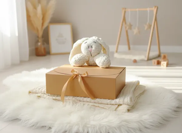 Caja de regalo para mantitas de apego